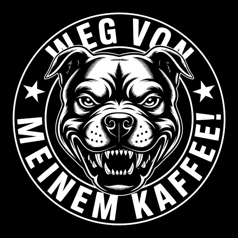Funny Coffee Shirt with Angry Dog