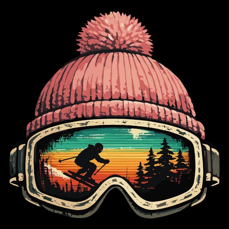 Après Ski Skier Ski Goggles Winter Gift