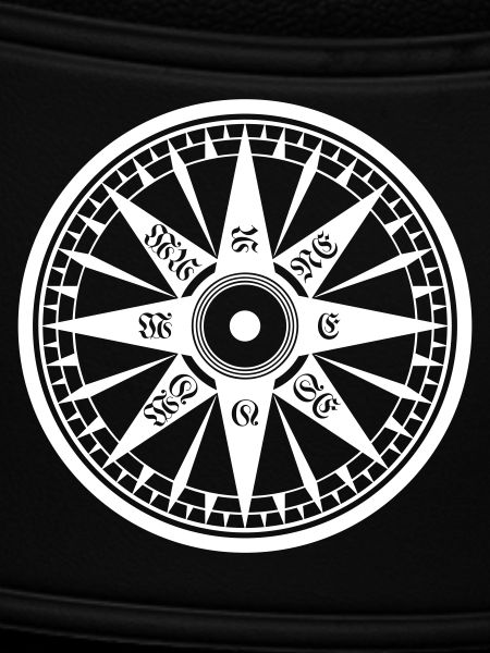 Kompass / Compass – Windrose, Schiffskompass