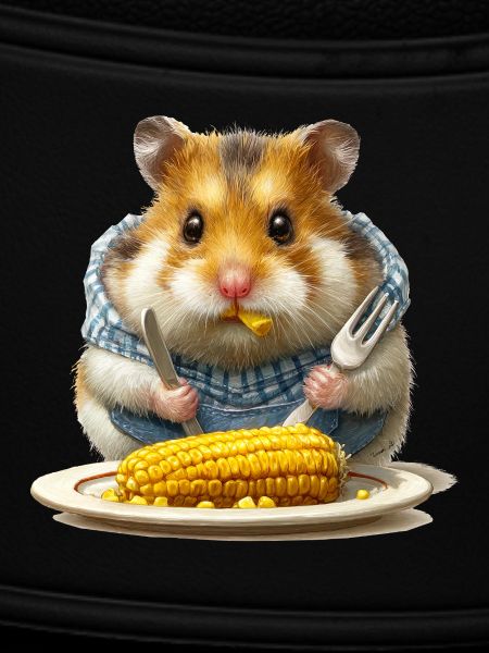 Küchenhamster beim Maisfest