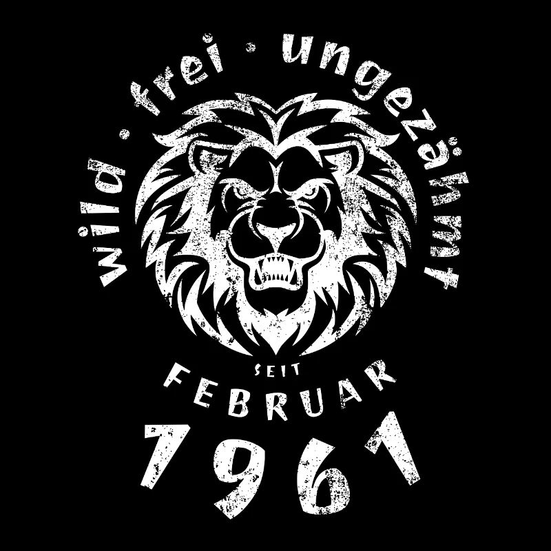 65th birthday Wild, free, untamed since 02/1961