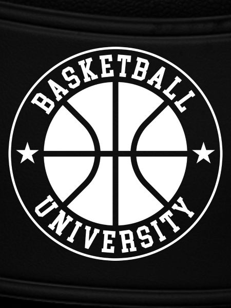 Basketball University Emblem Circle
