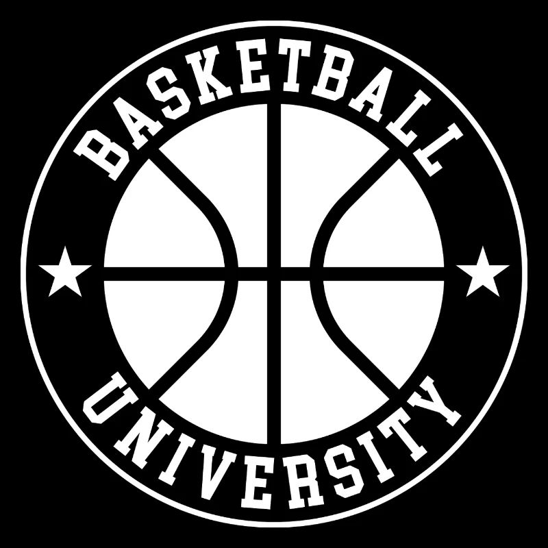 Basketball University Emblem Circle
