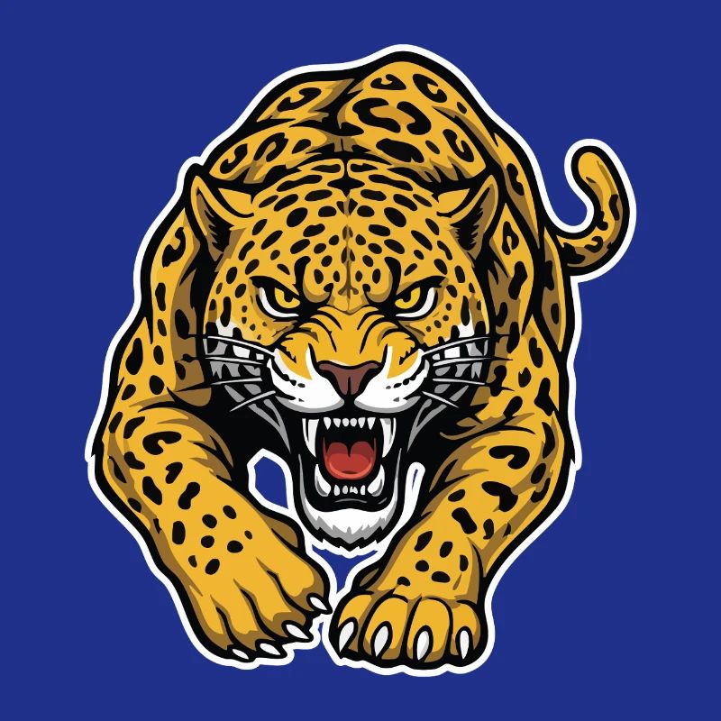 Leopard Jaguar Wild Attack Mascot Predator
