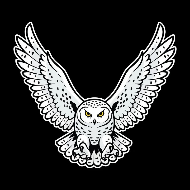 Snowy Owl Flying Attack Pet Owl
