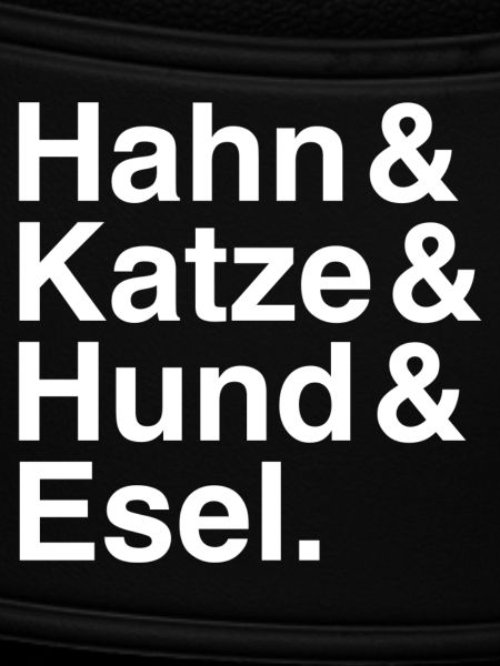 Hahn & Katze & Hund & Esel.