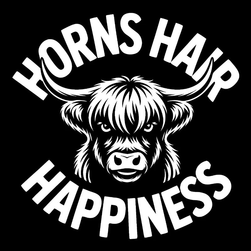 Cornes, Cheveux, Bonheur, Highlands,