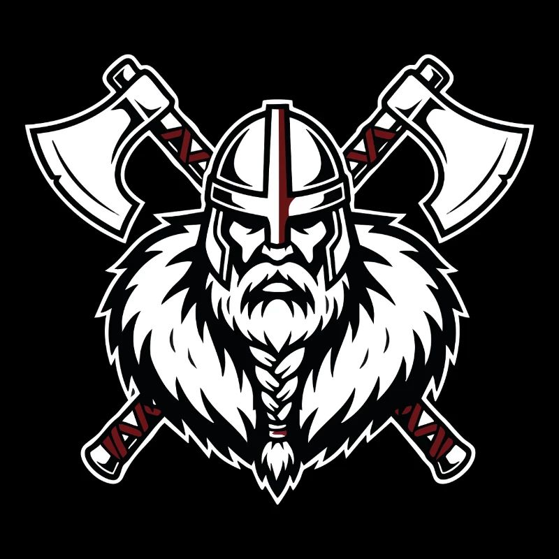 Viking Axemaster Warrior Crusader Axes Mascot