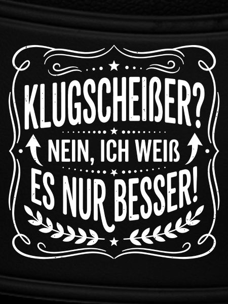 Klugscheißer Spruchbadge
