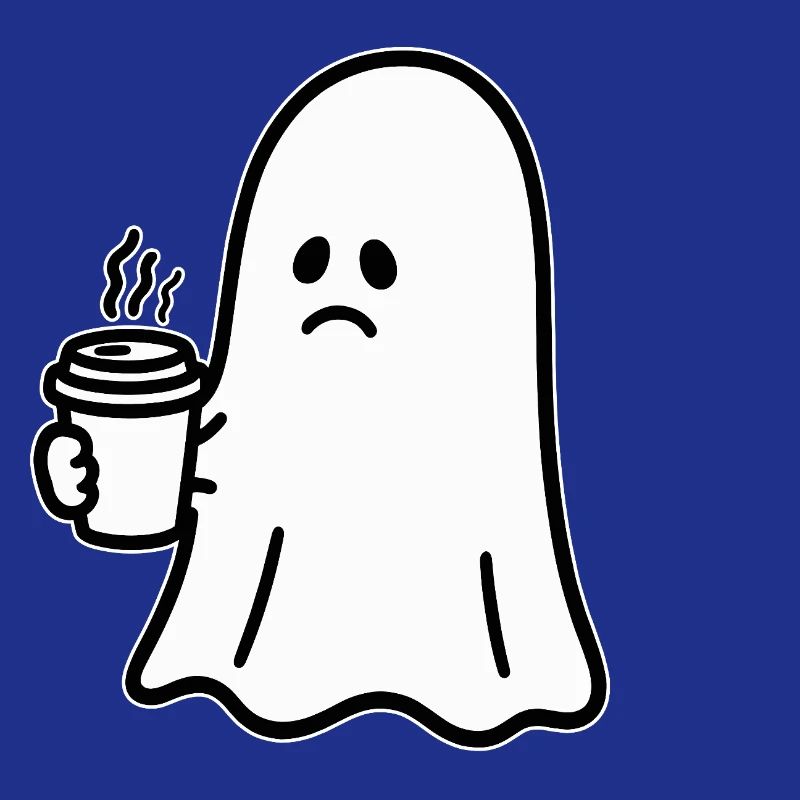 Geist Kaffee Halloween Süßes oder Saures