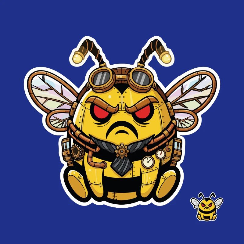 Bionic Edgy Steampunk Cyborg Bee