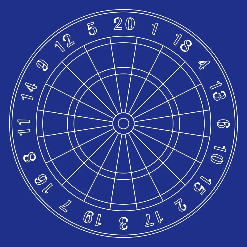 Cible de fléchettes – Dartscheibe