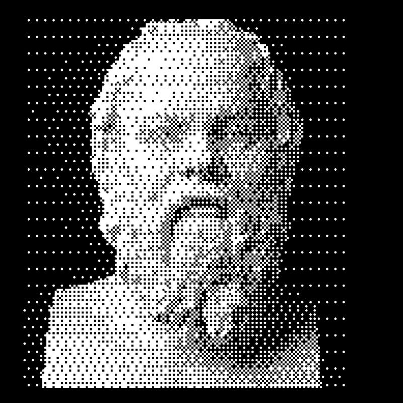 Portrait en demi-ton de Socrate.