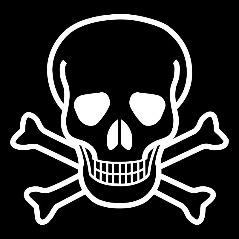 Skull and Crossbones Vintage Gothic Pirate Design
