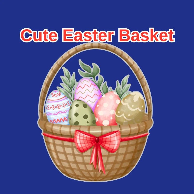 Cute Easter Basket Shirt – Easter Eggs Tee