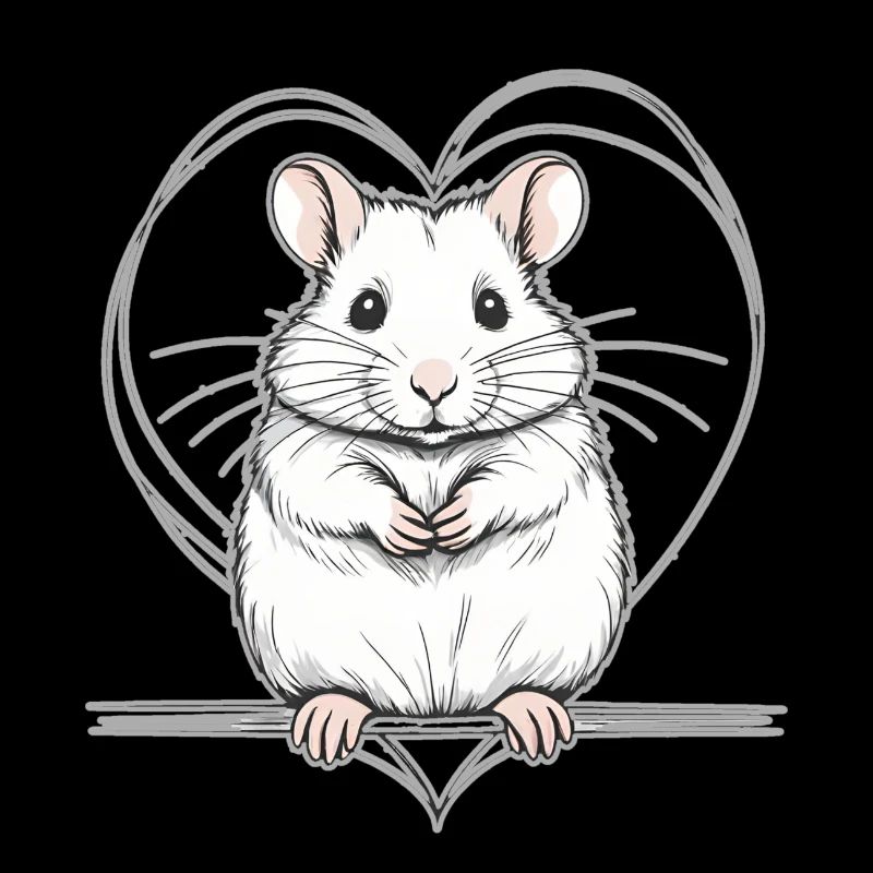 Hamster mit Herz