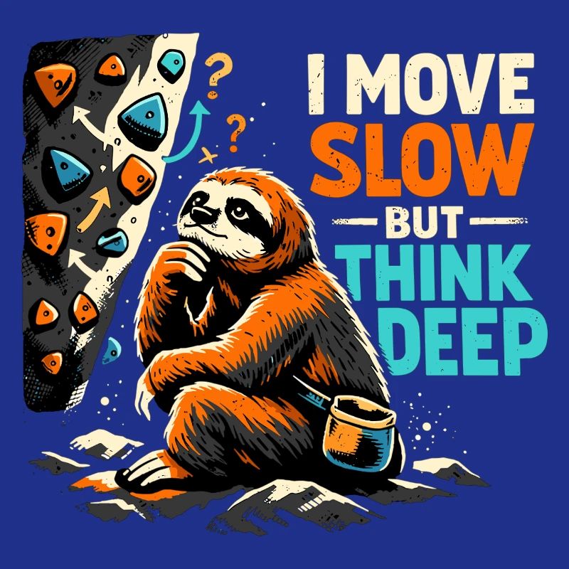 Sloth Bouldering - I move slow but think deep