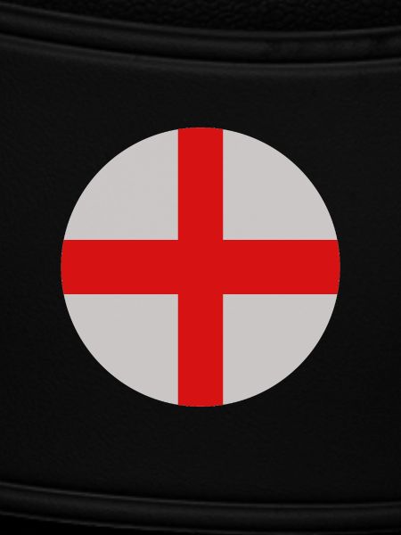 Runde englische Flagge