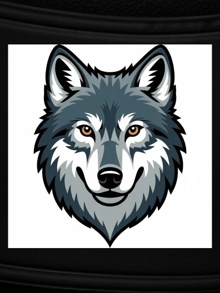 Wolf Head – stylized illustration
