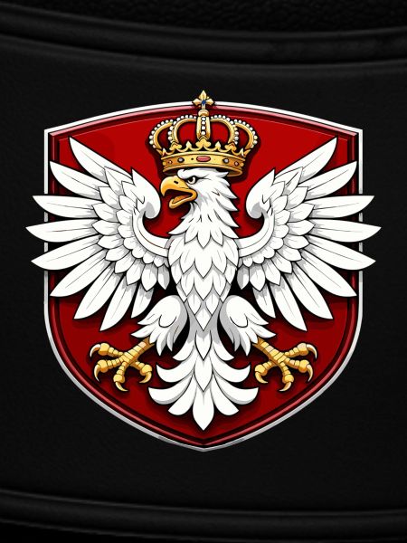Polnischer Adler mit Krone Schild