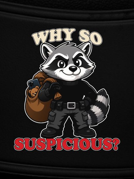 Warum so verdächtig lustiger Waschbär-Dieb-Maskottchen-Tee