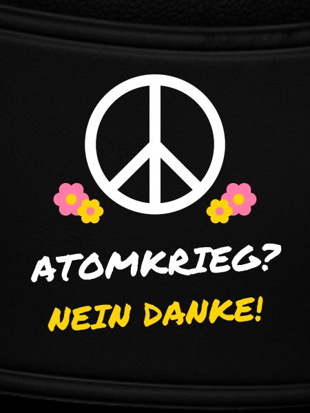 Atomkrieg? Nein danke! – Peace Zeichen