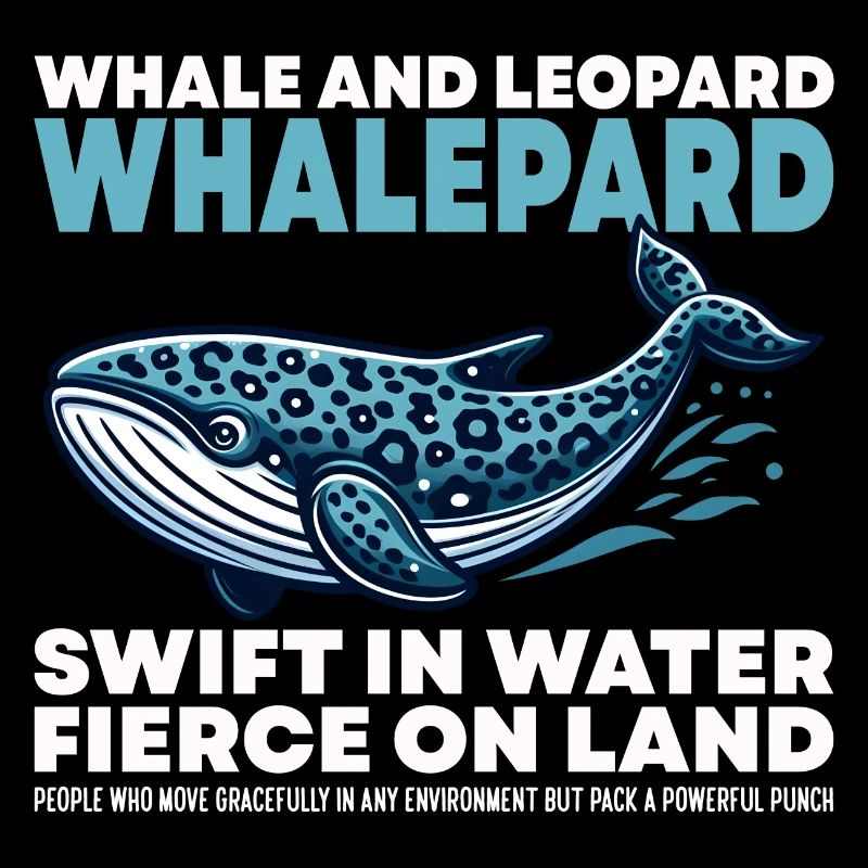 MARTINET DANS L’EAU FÉROCE SUR TERRE - BALEINE ET LÉOPARD