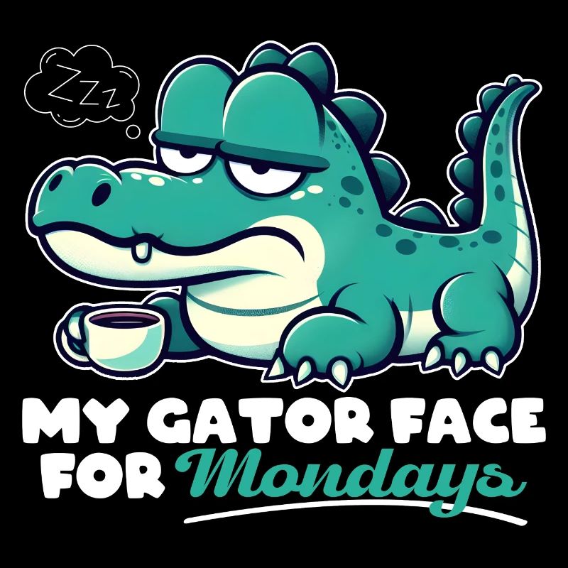 MON VISAGE D’ALLIGATOR POUR LES LUNDIS