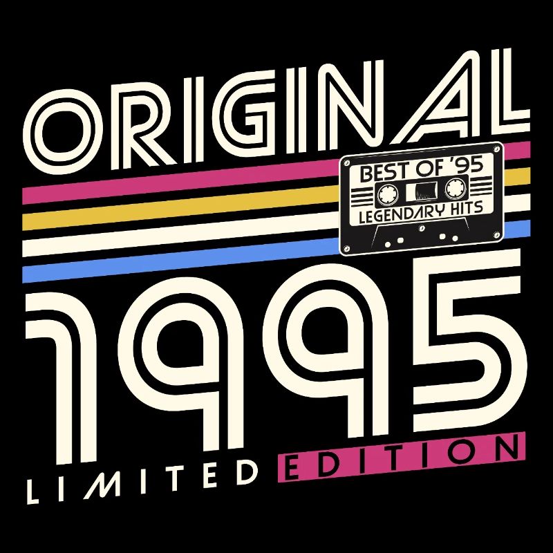 Original 1995 Jahrgang Geburtstag Geschenk Retro