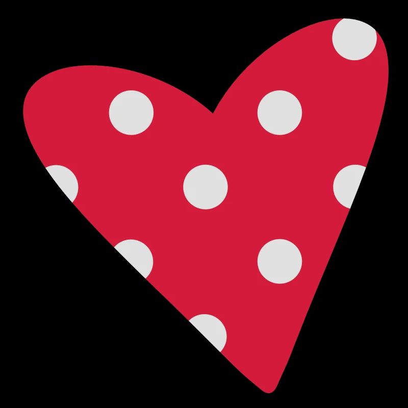 A small dotted heart