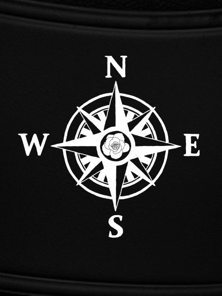 Compass rose (white)