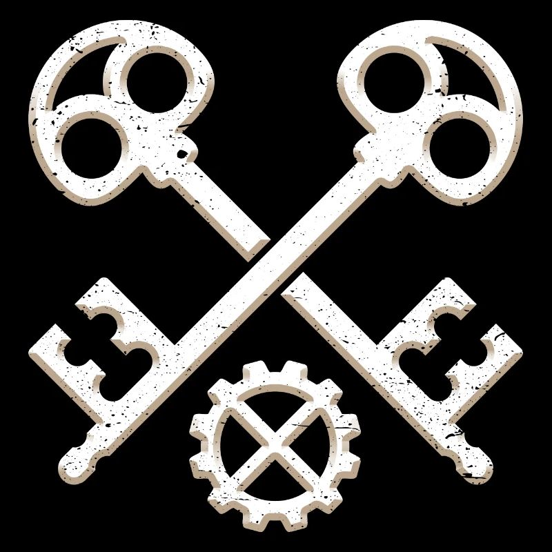 Guild sign Locksmith Metalbuilder 3D grunge look