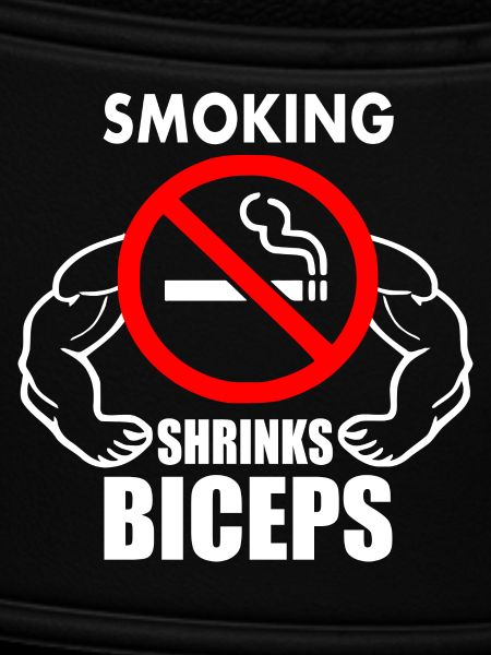 Smoking shrinks the biceps