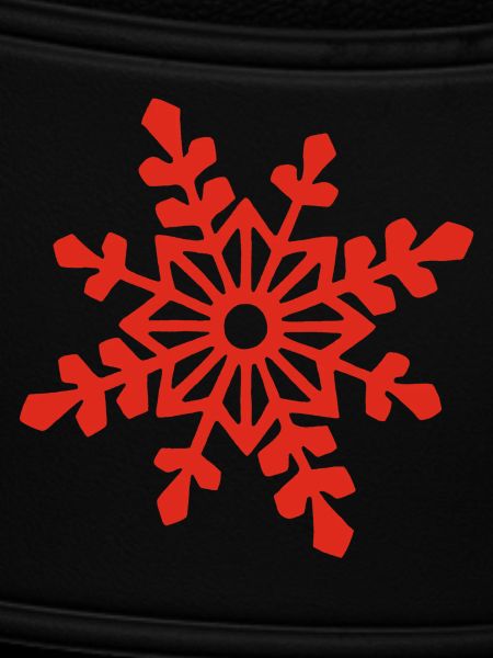 Red snowflake
