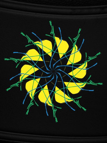 Random patterns circled