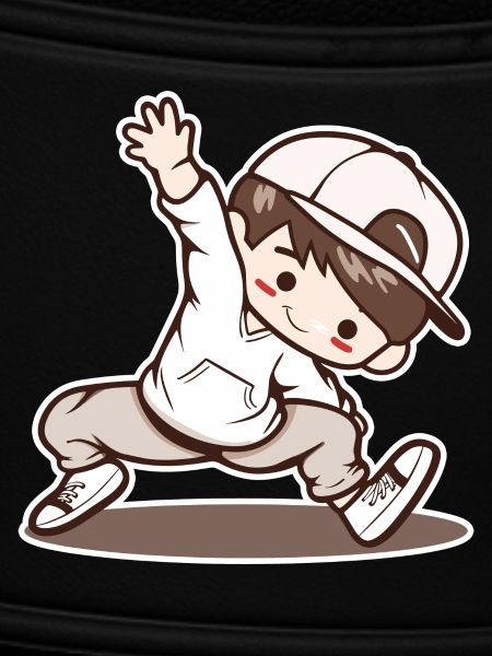 Kleiner Breakdancing Junge