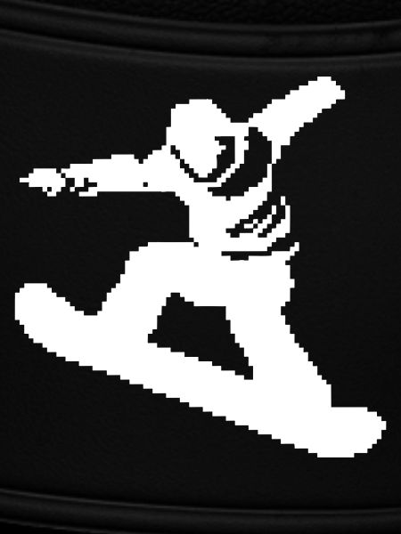 Snowboarder Pixel Graphic