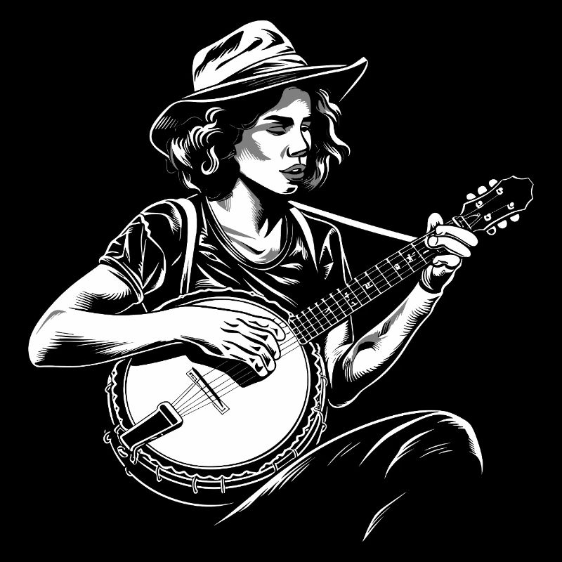 Banjo Player Sketch