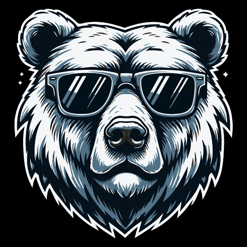 Bear with Sunglasses Urban Vector