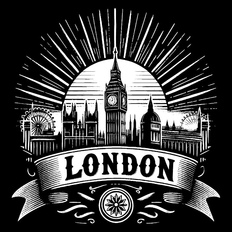 Conception de chemises londoniennes avec Big Ben
