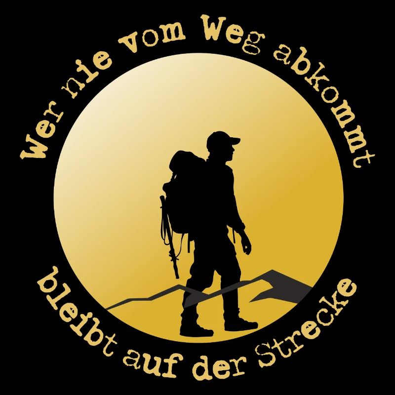 Wanderer auf der Straße