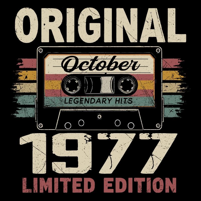 Born in October 1977 | Vintage Gift October 1977