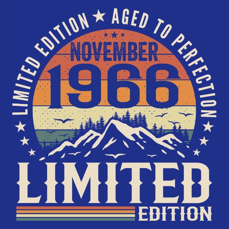 November 1966 Einzigartiger Retro-Geburtstag