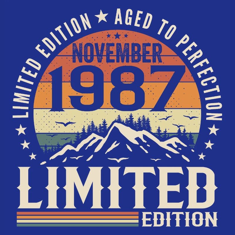 November 1987 Einzigartiger Retro-Geburtstag