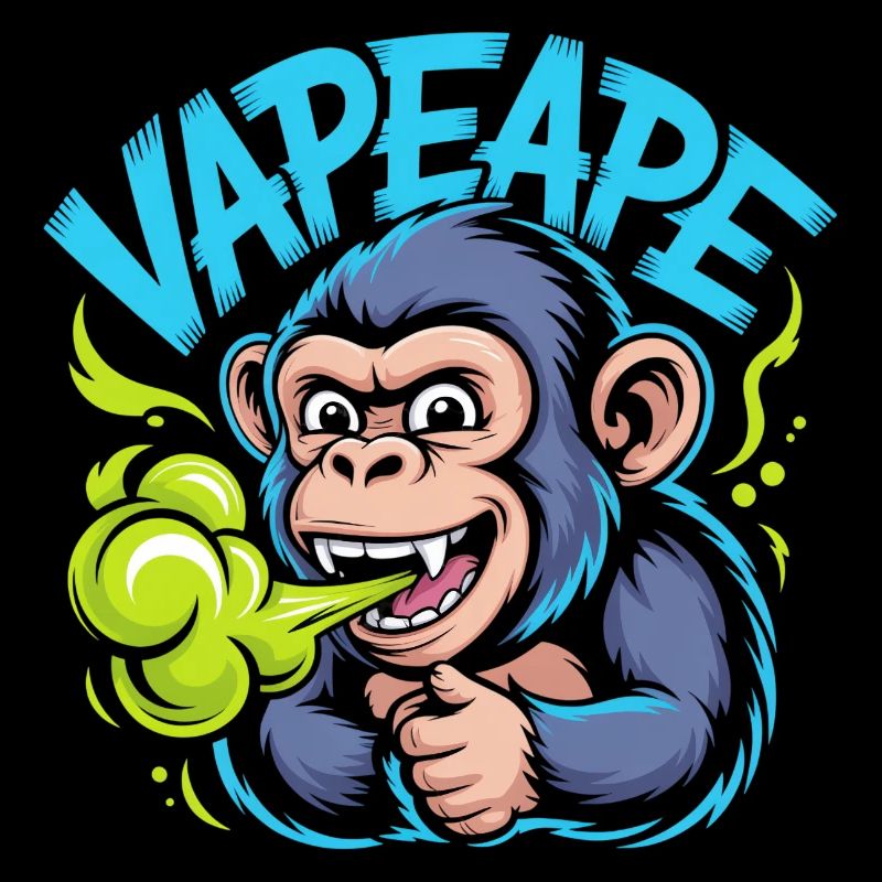 Vapeape Funny Monkey Graphic