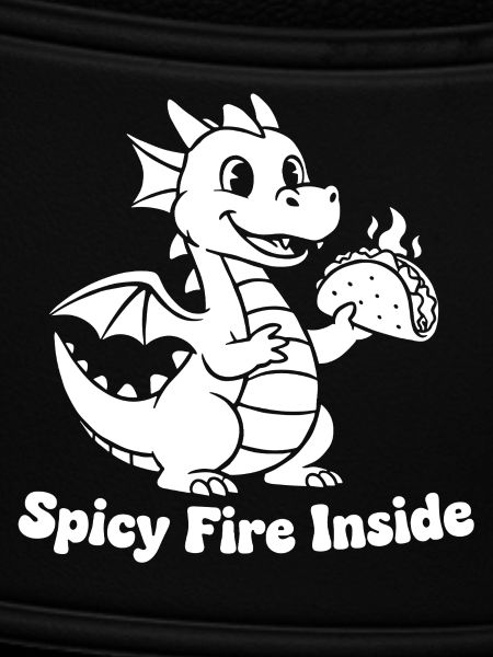 Flaming Dragon Taco Design