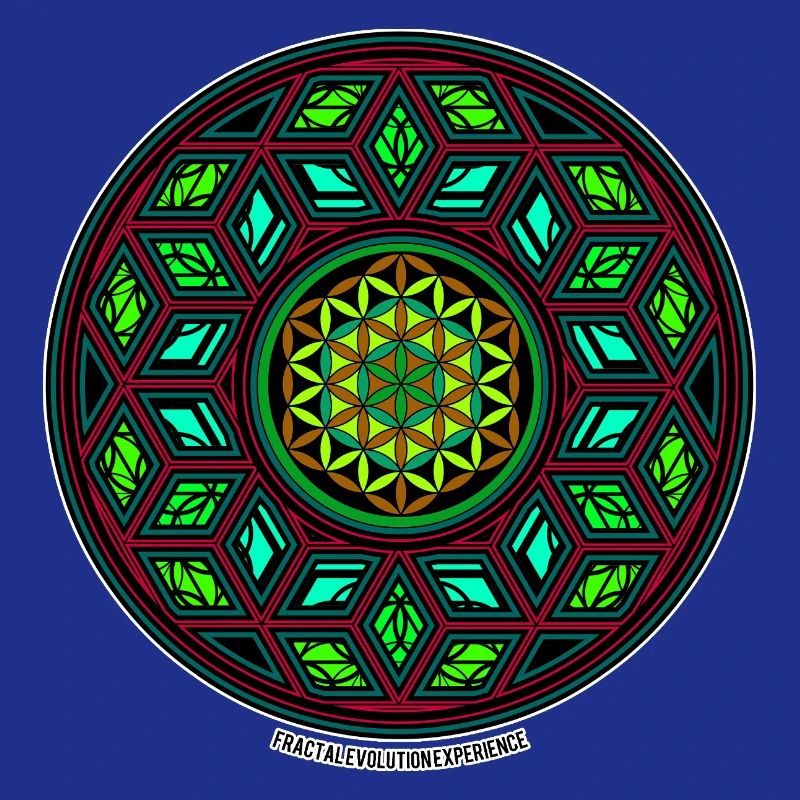 Fractal Evolution Kaleidoscope Mandala Pattern Yoga
