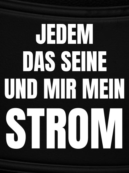 Elektriker liebt seinen Strom
