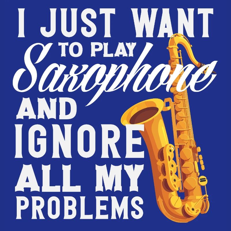 Playing the Saxophone Ignoring All Problems