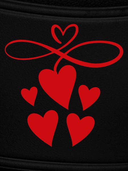 Infinity sign with heart